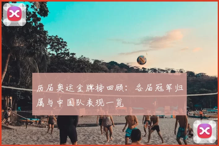 历届奥运金牌榜回顾:各届冠军归属与中国队表现一览